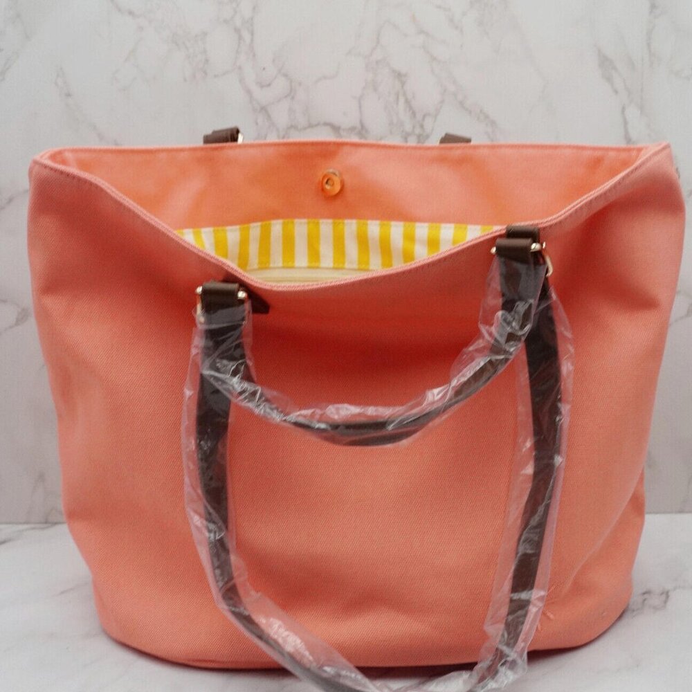 Isaac Mizrahi Live Bridgehampton Tote Bag Coral